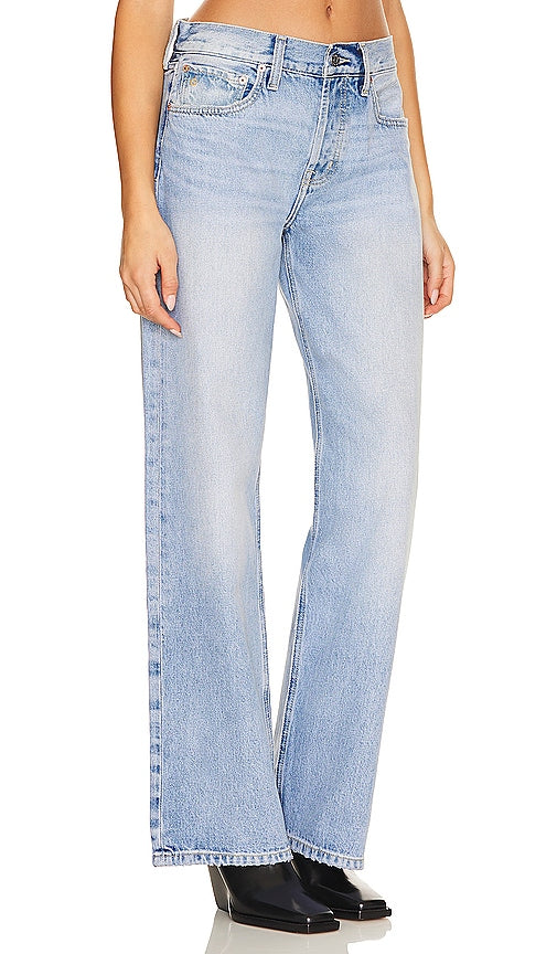 ETICA Stanton Relaxed Wide Leg in Blue
