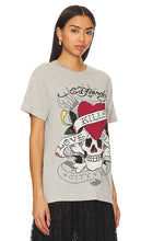 Ed Hardy Skull Tee in Grey