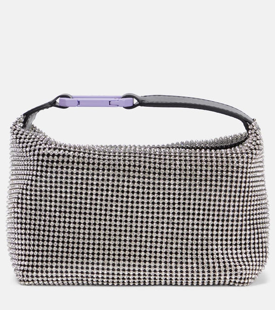 Eera Moonbag embellished mesh pouch