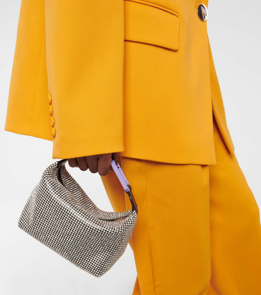 Eera Moonbag embellished mesh shoulder bag