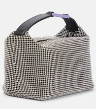 Eera Moonbag embellished mesh shoulder bag