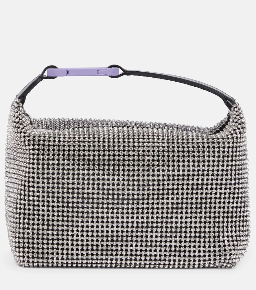 Eera Moonbag embellished mesh shoulder bag