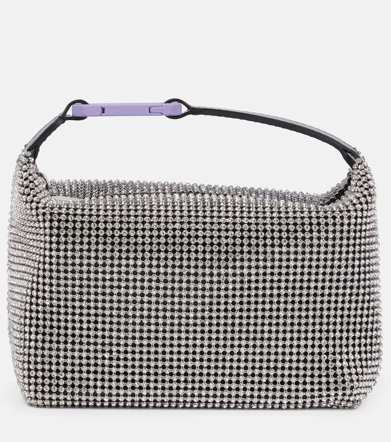 Eera Moonbag embellished mesh shoulder bag