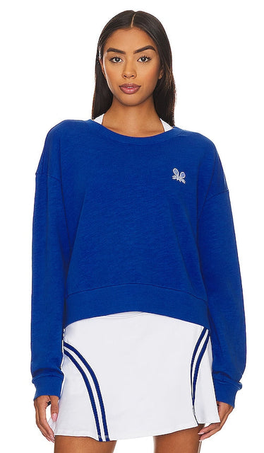 Eleven by Venus Williams Weekend Warrior Pullover in Blue - Eleven by Venus Williams - Weekend Warrior - Pull bleu - 11 by Venus Williams 蓝色周末战士套头衫 - Eleven by Venus Williams Weekend Warrior Pullover in Blau - Eleven by Venus Williams 위켄드 워리어 풀오버 블루 색상 - Undici di Venus Williams Weekend Warrior Pullover in blu