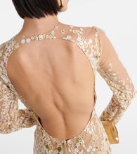 Elie Saab Atom sequined embroidered tulle gown