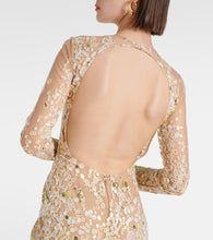 Elie Saab Atom sequined embroidered tulle gown