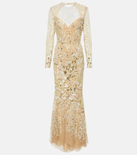 Elie Saab Atom sequined embroidered tulle gown. Elie Saab Atom亮片刺绣薄纱礼服