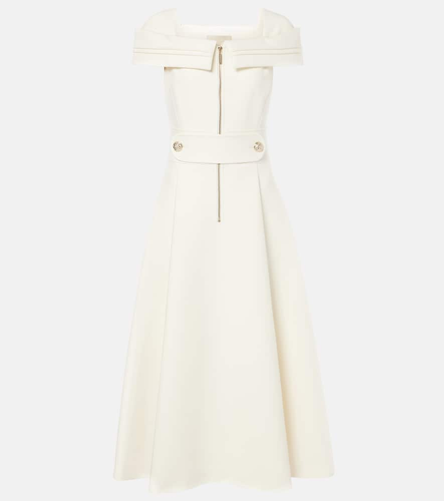 Elie Saab Cr√É¬™pe midi dress