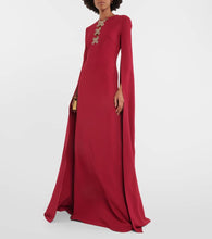 Elie Saab Embellished crêpe gown