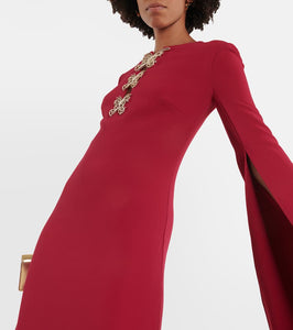 Elie Saab Embellished crêpe gown