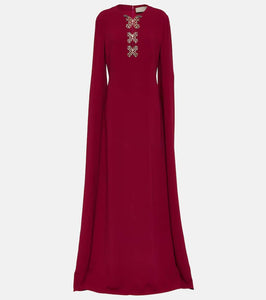 Elie Saab Embellished crêpe gown