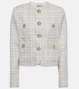 Elie Saab Embellished tweed jacket