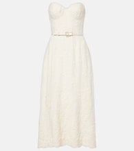 Elie Saab Embroidered cady midi dress. Elie Saab 刺绣绉纱中长连衣裙
