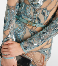 Elie Saab Embroidered silk-blend gown