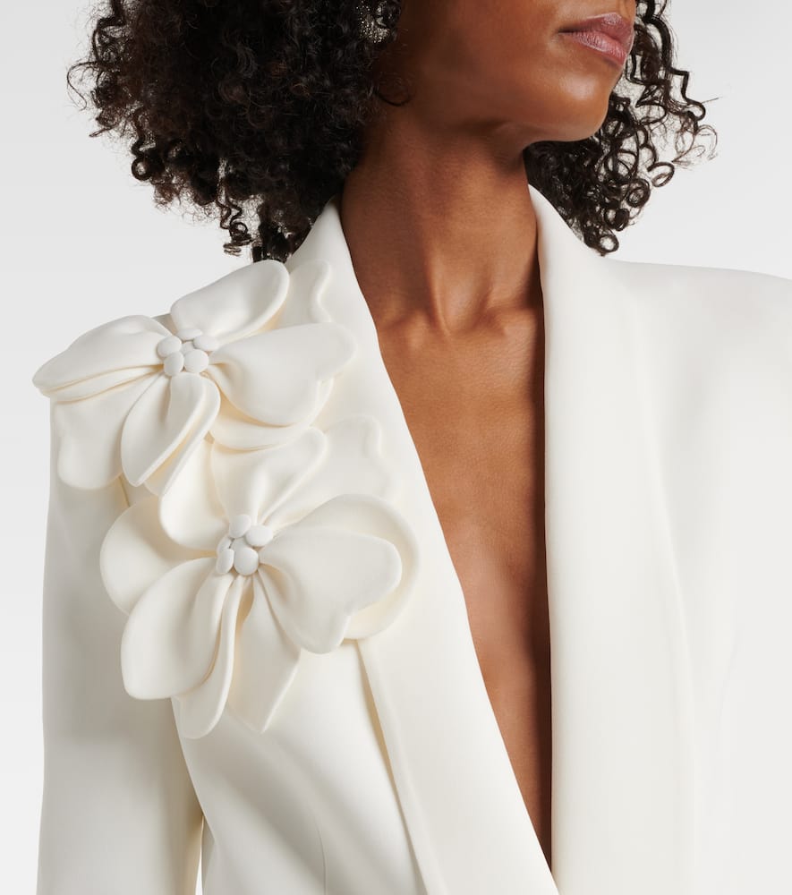 Elie Saab Floral-appliqu√É¬© blazer