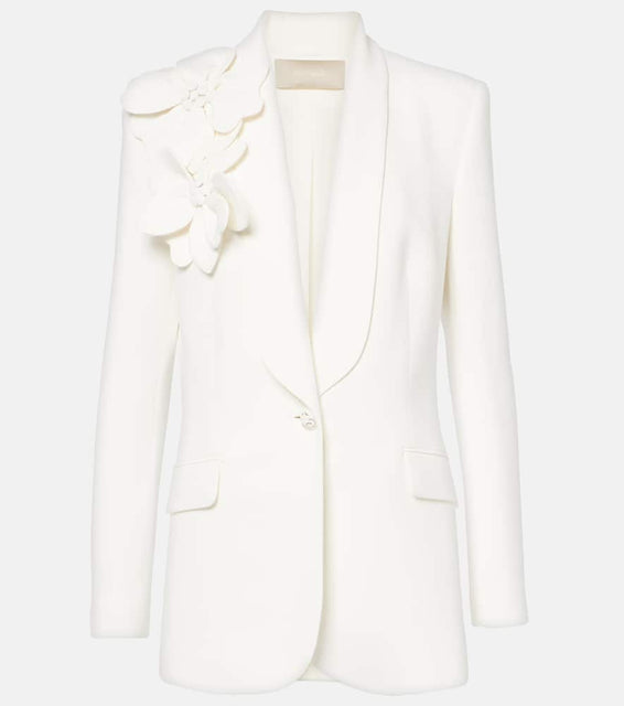 Elie Saab Floral-appliqu√É¬© blazer