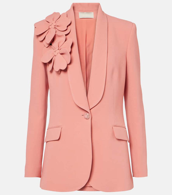 Elie Saab Floral-appliqu√É¬© blazer
