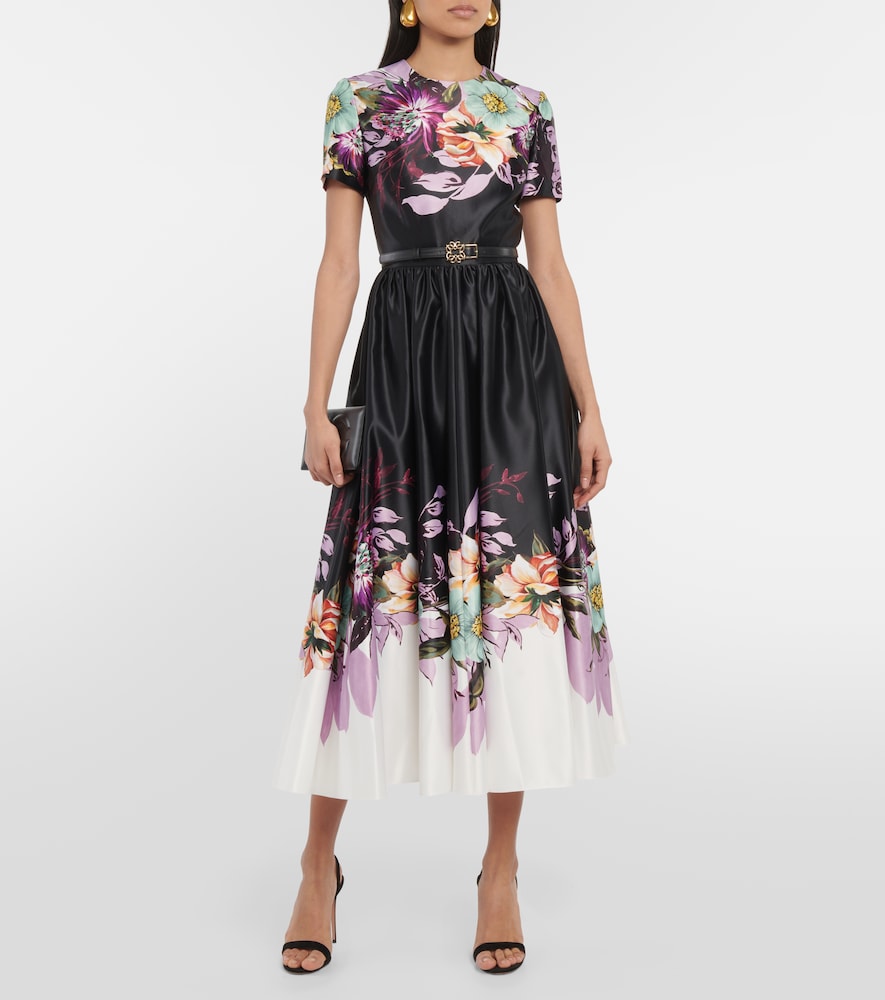 Elie Saab Floral midi dress