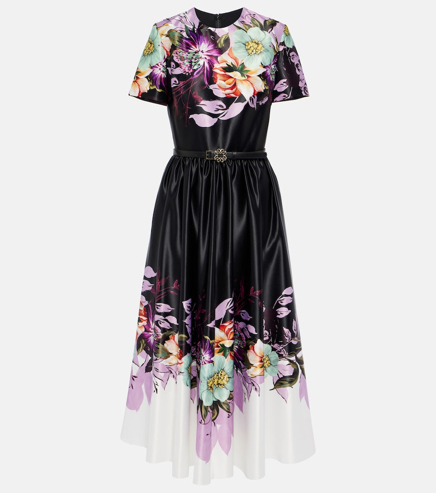 Elie Saab Floral midi dress. Elie Saab 花卉图案中长连衣裙