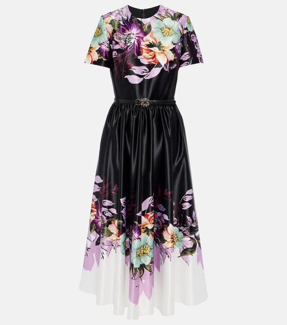 Elie Saab Floral midi dress