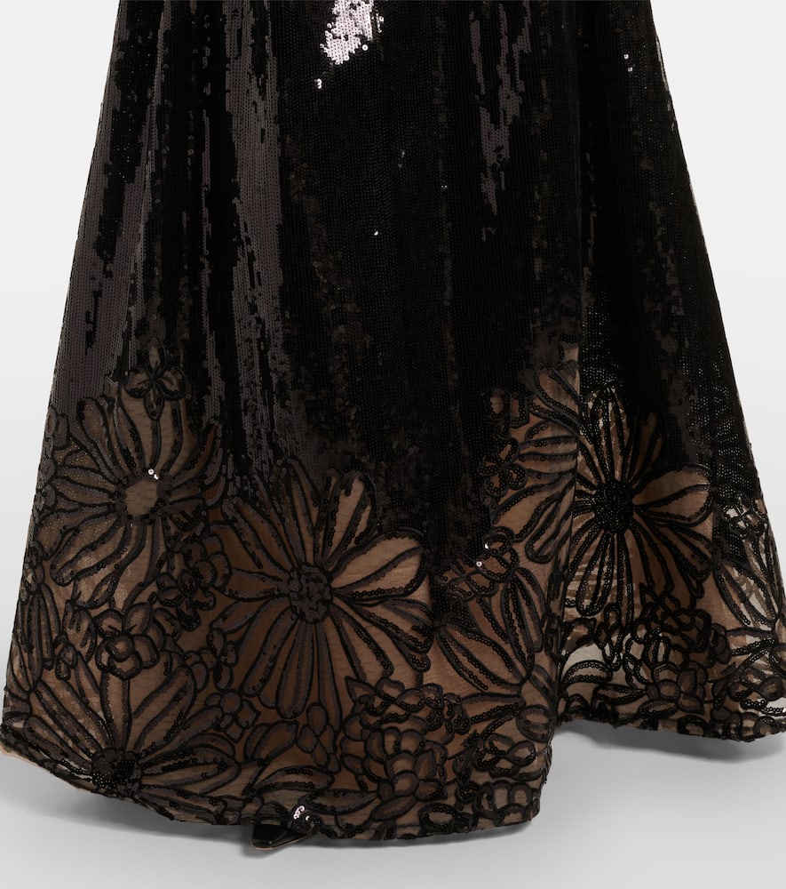 Elie Saab Floral sequined gown