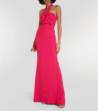 Elie Saab Halterneck crêpe gown