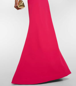 Elie Saab Halterneck crêpe gown