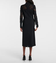 Elie Saab Lace-trimmed midi dress