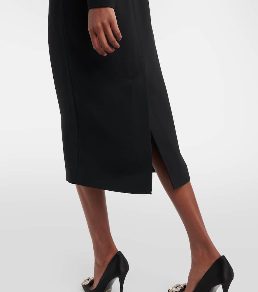 Elie Saab Lace-trimmed midi dress