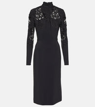 Elie Saab Lace-trimmed midi dress