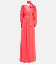 Elie Saab Pleated silk chiffon gown. Elie Saab 褶皱真丝雪纺礼服