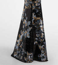Elie Saab Printed sequined gown