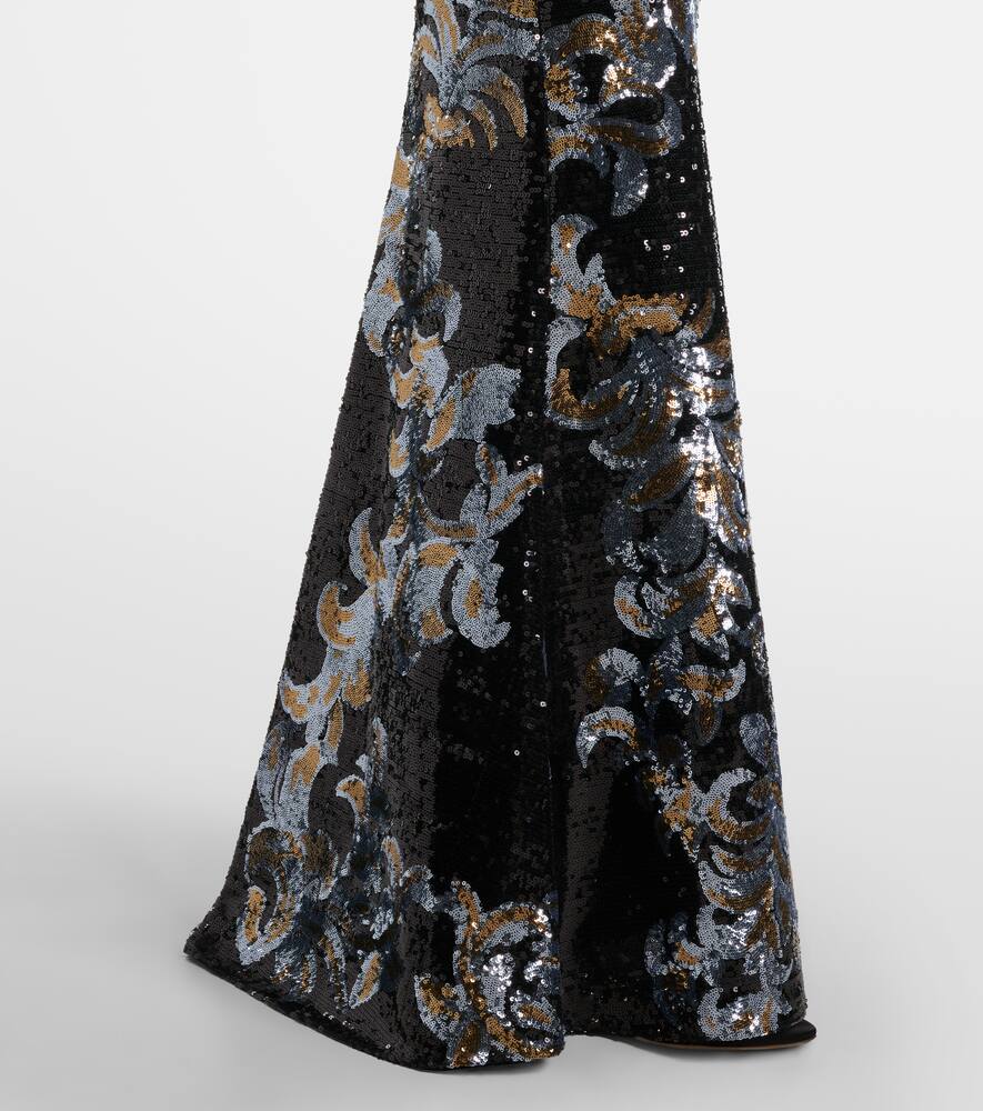 Elie Saab Printed sequined gown