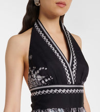 Elie Saab Printed silk chiffon maxi dress