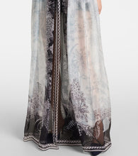 Elie Saab Printed silk chiffon maxi dress
