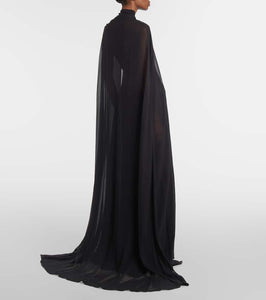 Elie Saab Sequined silk-blend gown