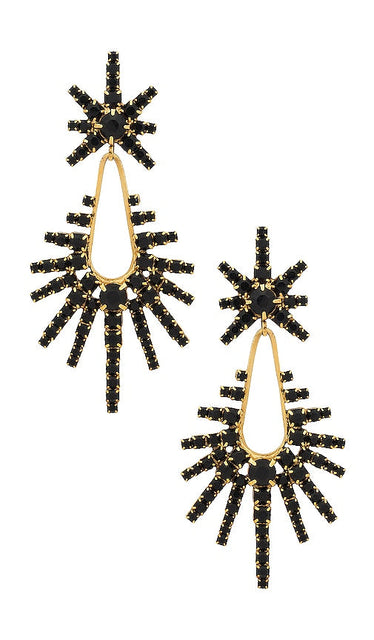 Elizabeth Cole Remington Earrings in Black