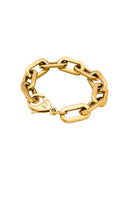 Ellie Vail Gage Oversized Link Bracelet in Metallic Gold