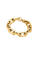 Ellie Vail Gage Oversized Link Bracelet in Metallic Gold