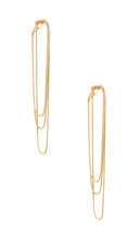 Ellie Vail Reagan Drop Earring in Metallic Gold