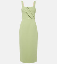 Emilia Wickstead Arina pleated crêpe midi dress