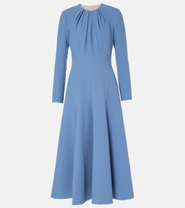 Emilia Wickstead Belgium pleated midi dress