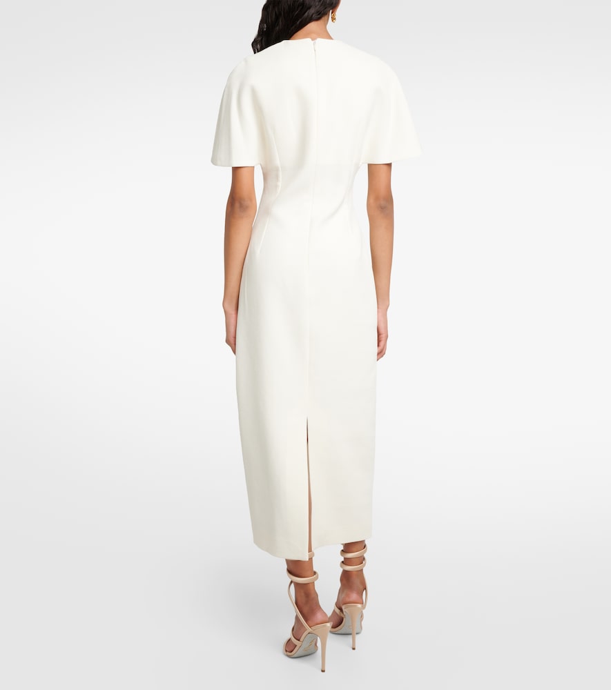 Emilia Wickstead Bridal Blaine caped midi dress