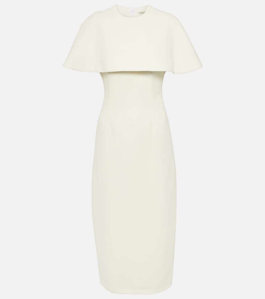 Emilia Wickstead Bridal Blaine caped midi dress. Emilia Wickstead Bridal Blaine 披肩中长连衣裙