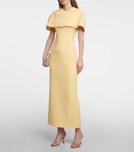 Emilia Wickstead Elham cape crêpe midi dress