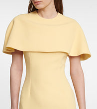 Emilia Wickstead Elham cape crêpe midi dress