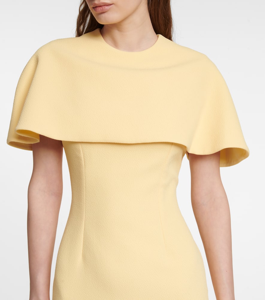 Emilia Wickstead Elham cape crêpe midi dress