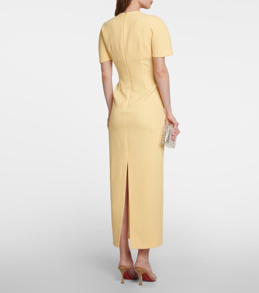Emilia Wickstead Elham cape  midi dress