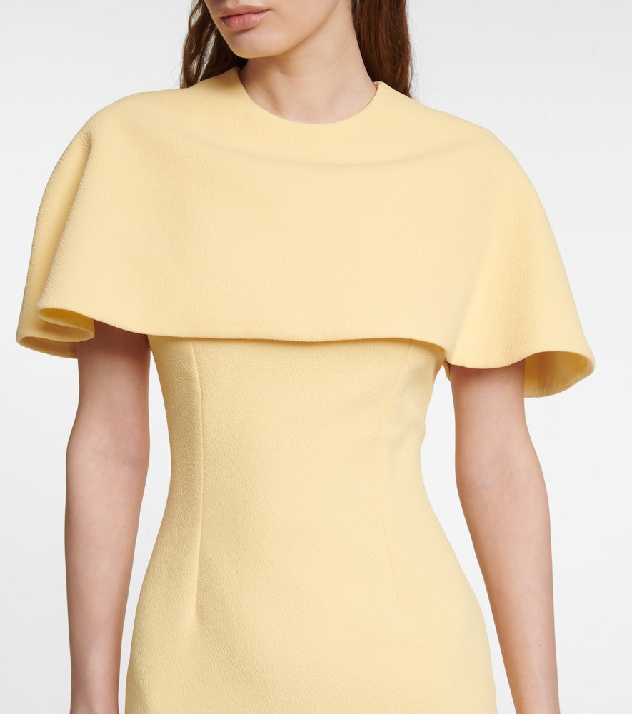 Emilia Wickstead Elham cape  midi dress
