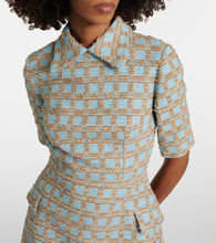 Emilia Wickstead Els checked boucl√É¬© minidress